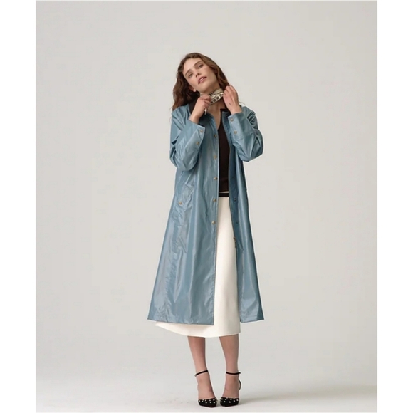 J.Crew Shiny long Barn Jacket™ - Picture 2 of 10